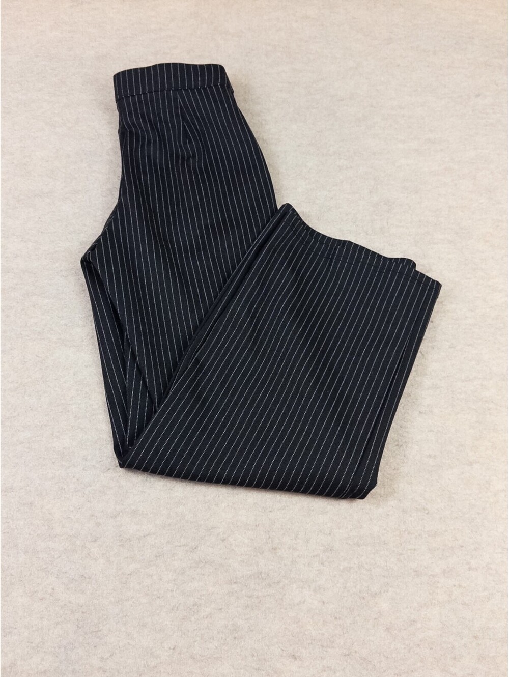 Jules & Leopold Women's Black Pinstripe Wide Leg Pants Size Small